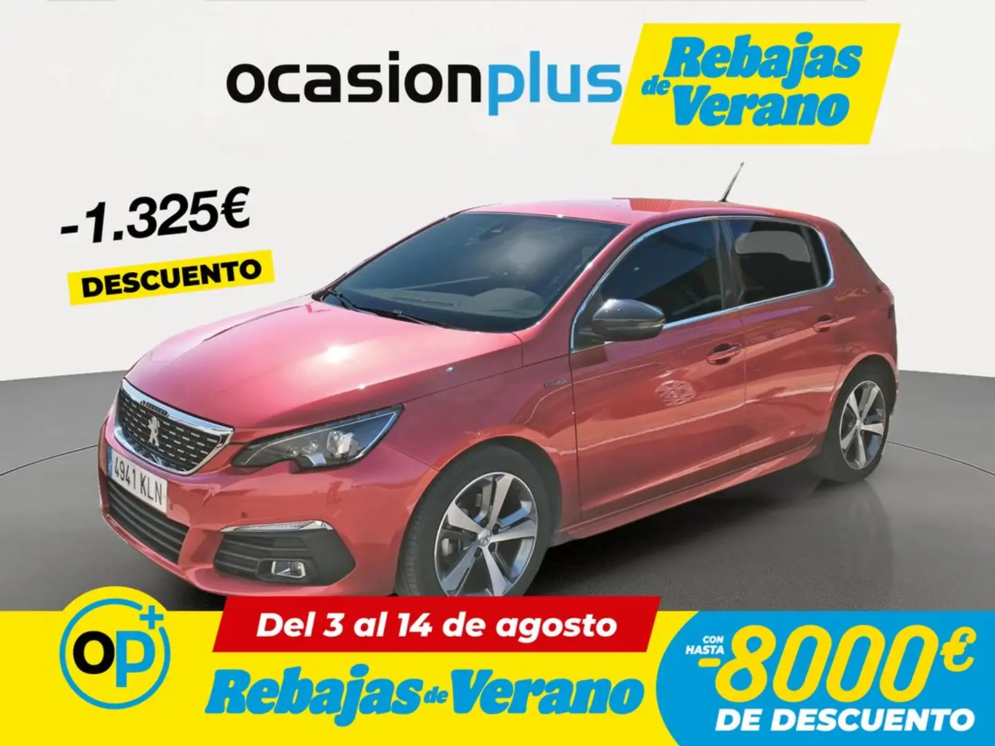 Peugeot 308 1.2 PureTech S&S GT Line EAT8 130 Rojo - 1