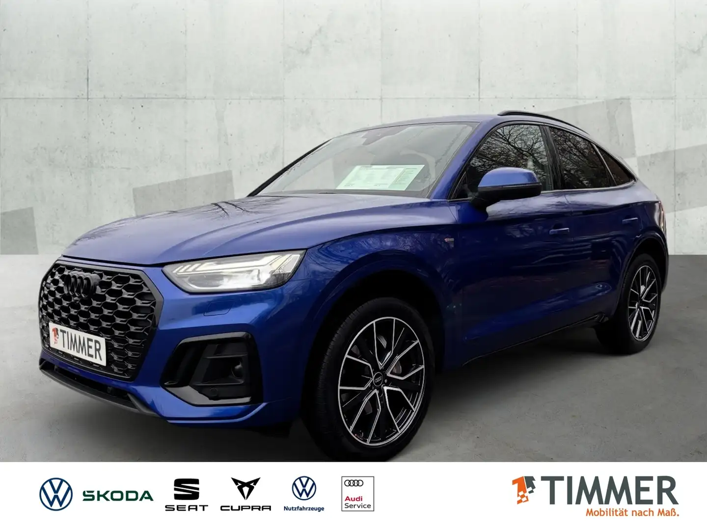 Audi Q5 Sportback 40 TDI quattro S line S tronic *MATRIX* Bleu - 1