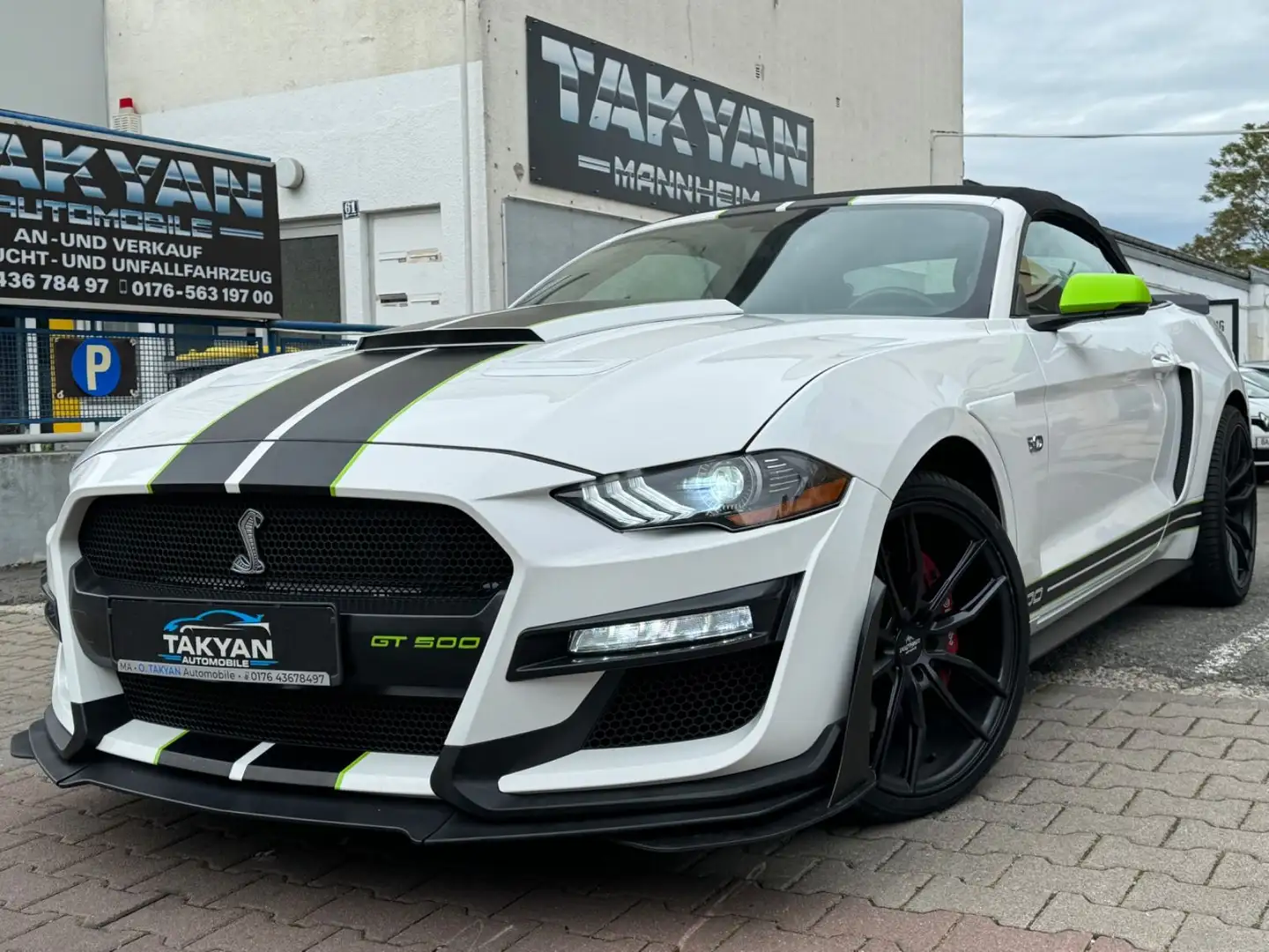 Ford Mustang GT Convertible Blanc - 2