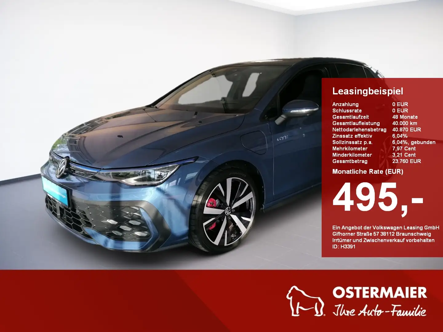 Volkswagen Golf VIII GTE 1.5TSI eHybrid 272PS DSG IQ.LIGHT.HuD.DCC Noir - 1