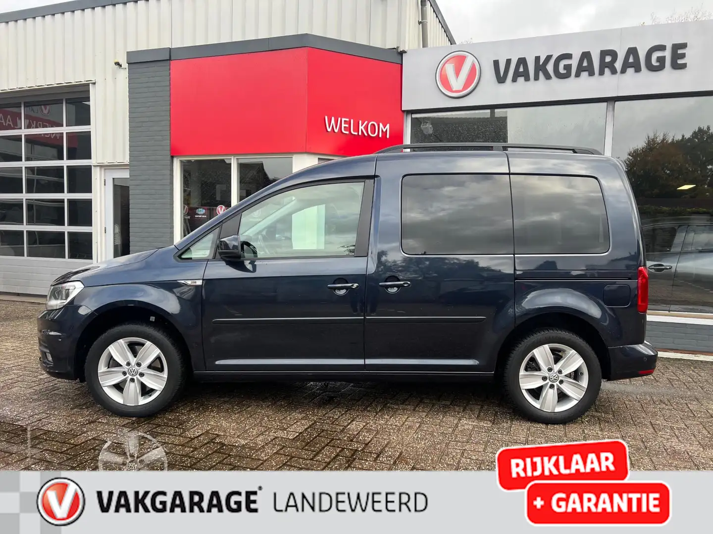 Volkswagen Caddy 1.4 TSI Highline, 2x schuifdeur, automaat, 1e Eige Blauw - 2