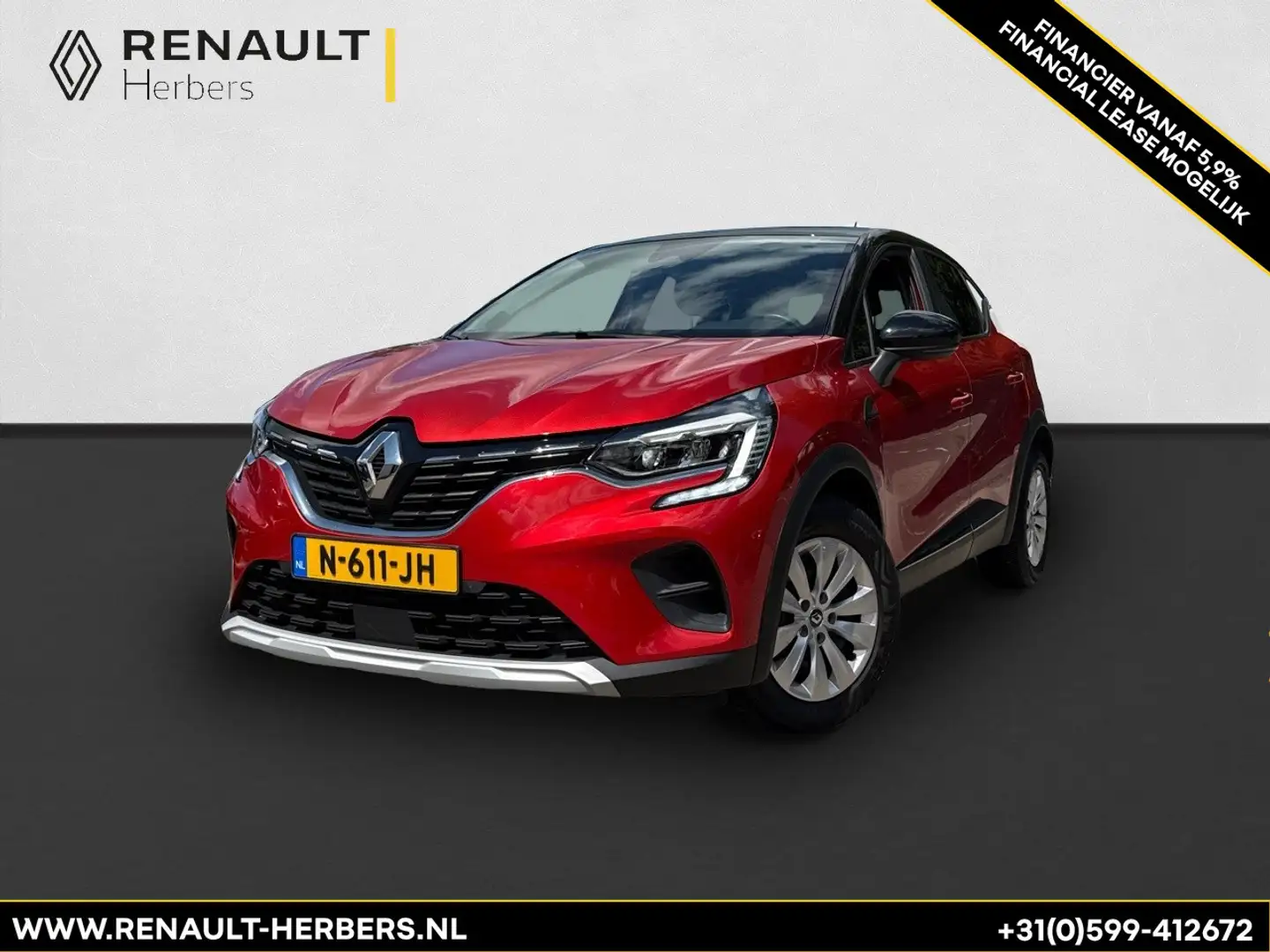 Renault Captur 1.0 TCe 100 Zen NAVI / AIRCO / PDC / TREKHAAK / AL Rood - 1