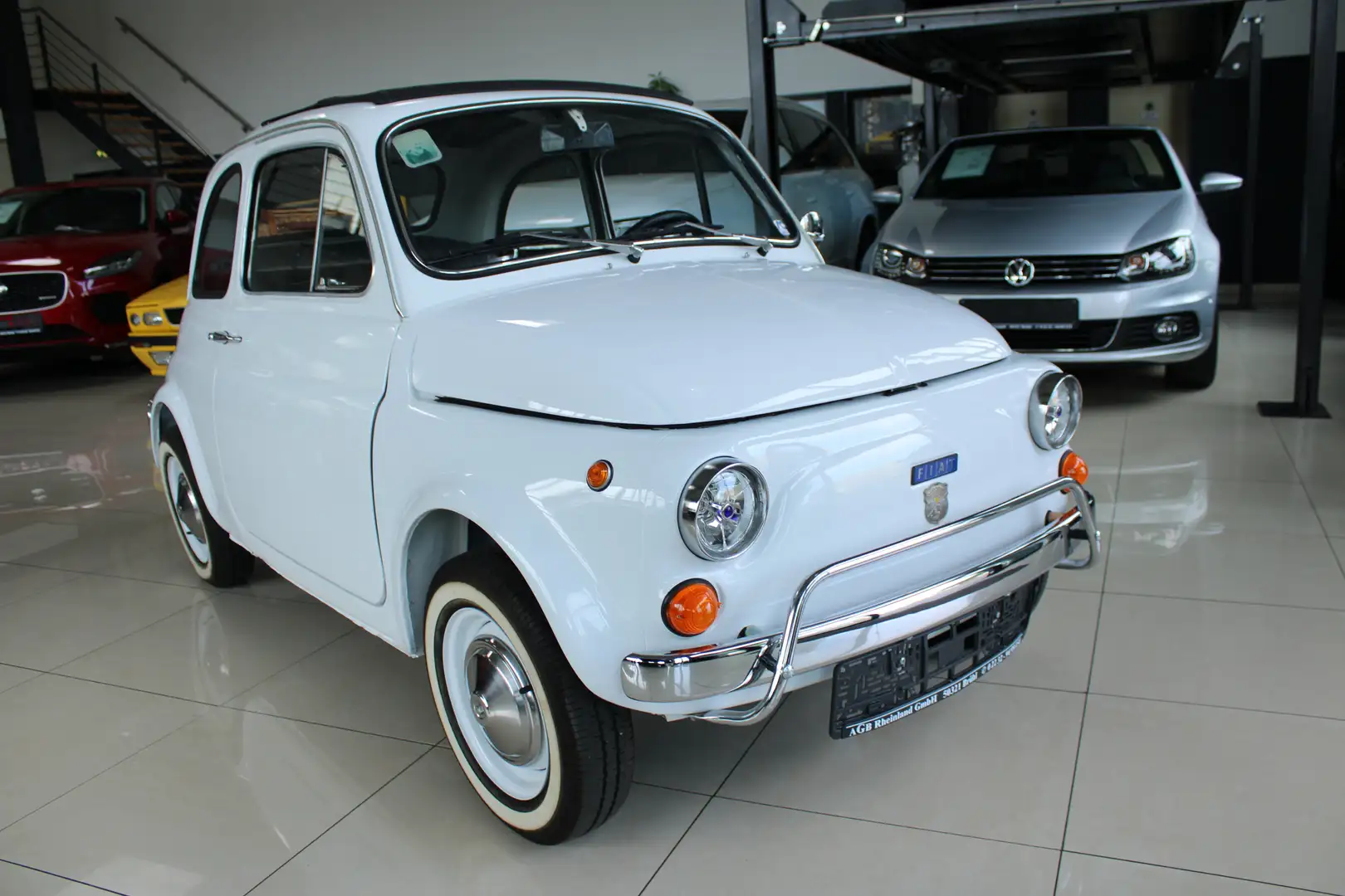 Fiat 500 L FALTDACH CABRIO OLDTIMER H-ZULASSUNG CHROMPAKET Weiß - 1