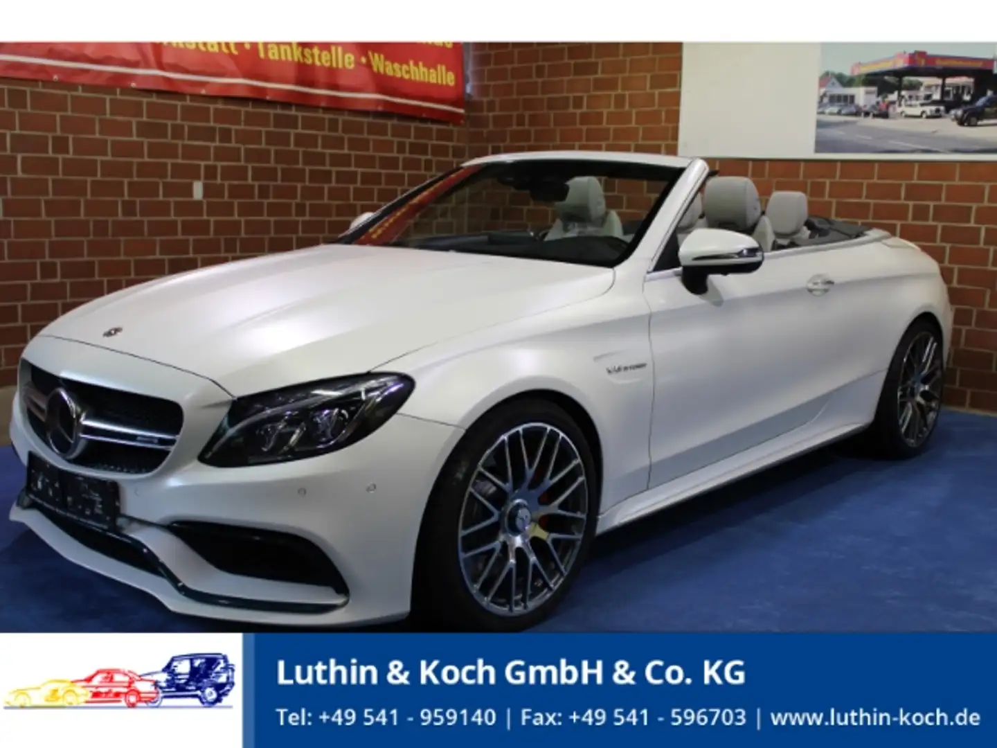 Mercedes-Benz C 63 AMG S Cabrio Ocean Blue Edition 1 von 150 Blanco - 1