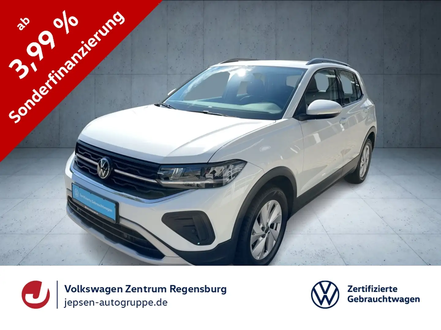 Volkswagen T-Cross 1.0 Life ACC LED NAVI PDC SHZ KlimaA Weiß - 1