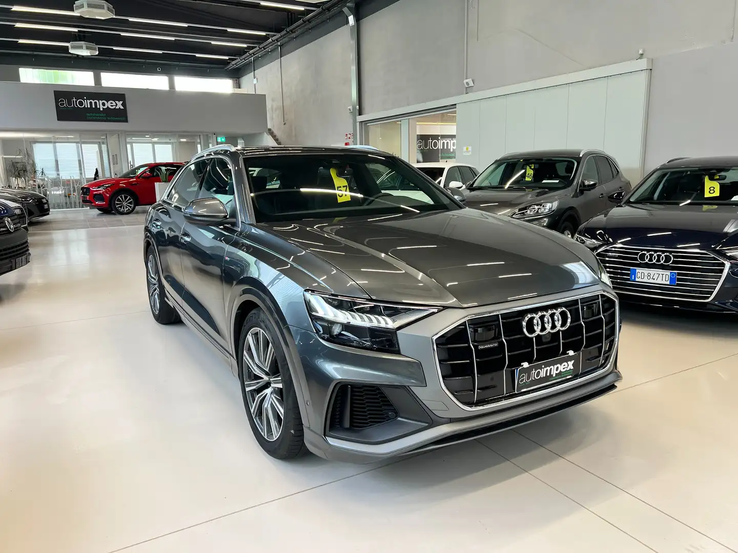 Audi Q8 Q8 50 3.0 tdi mhev 3x S LINE quattro tiptronic Grijs - 1