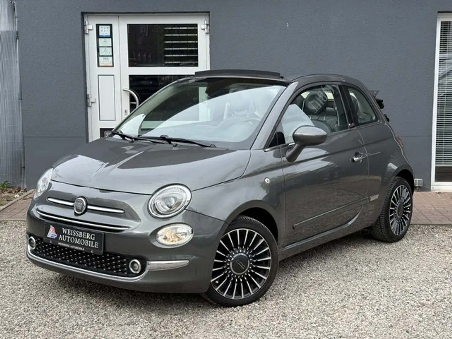 Fiat 500 Cabrio Automatik,Leder,Navi,PDC,SHZ Lounge Gris - 1