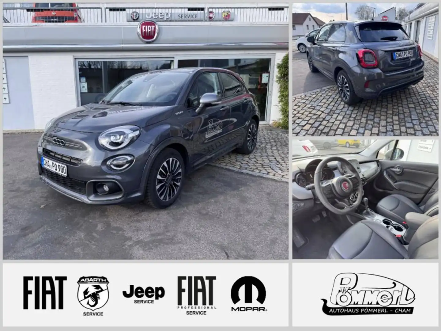 Fiat 500X SPORT HYBRID 130 Automatik, AHK, Alu-Winterradsatz Grau - 1