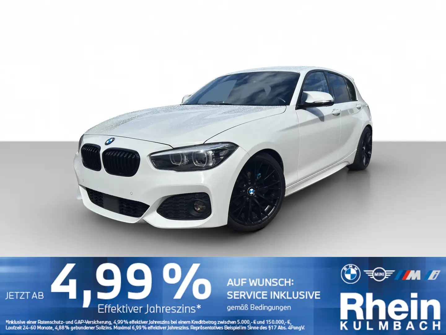 BMW 118 d 5-trg Navi Prof LED ACC Hif Rfk Sitze el. Weiß - 1