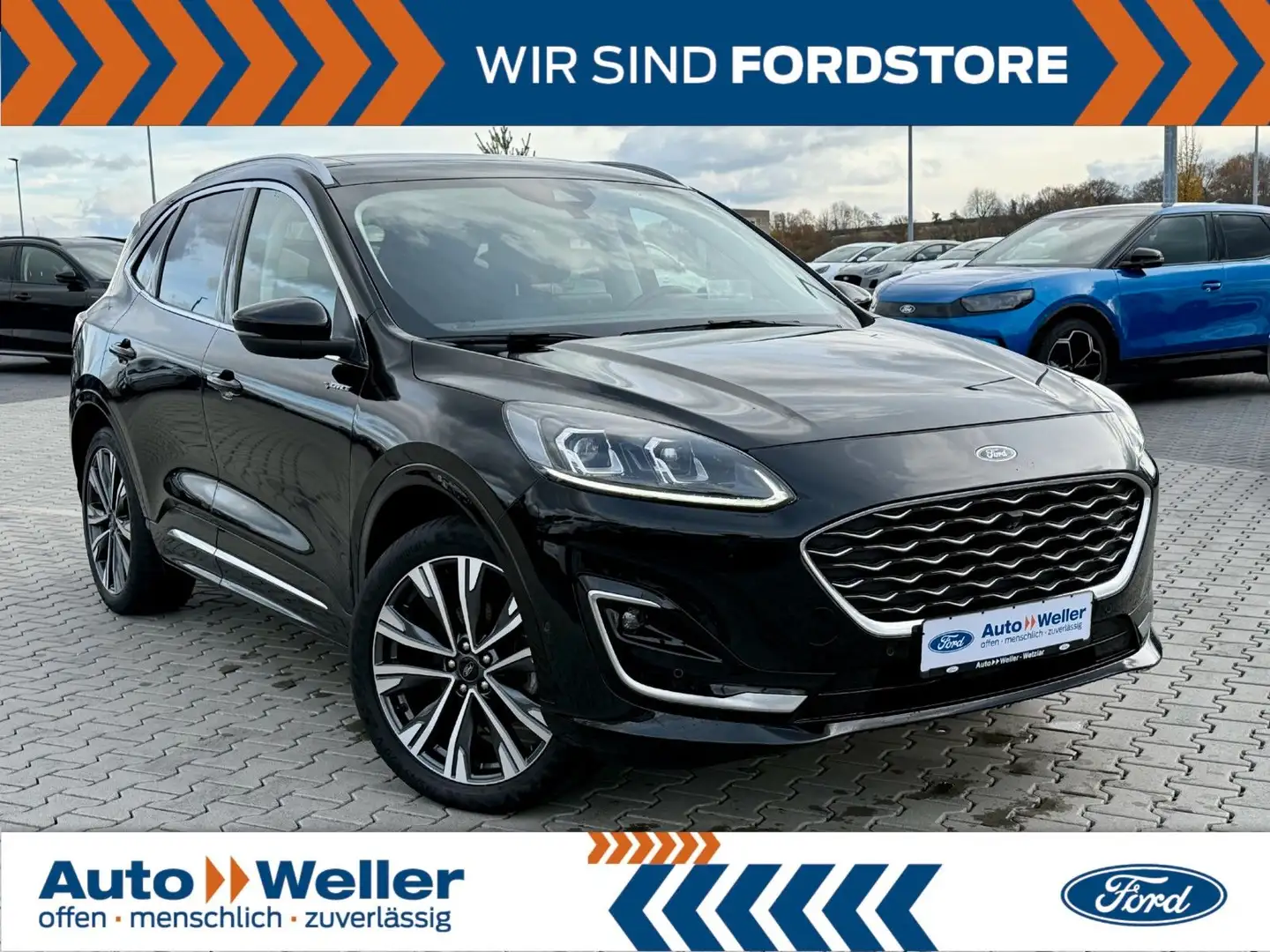 Ford Kuga Plug-In Hybrid Vignale AHK PANO 20-Zoll Noir - 1