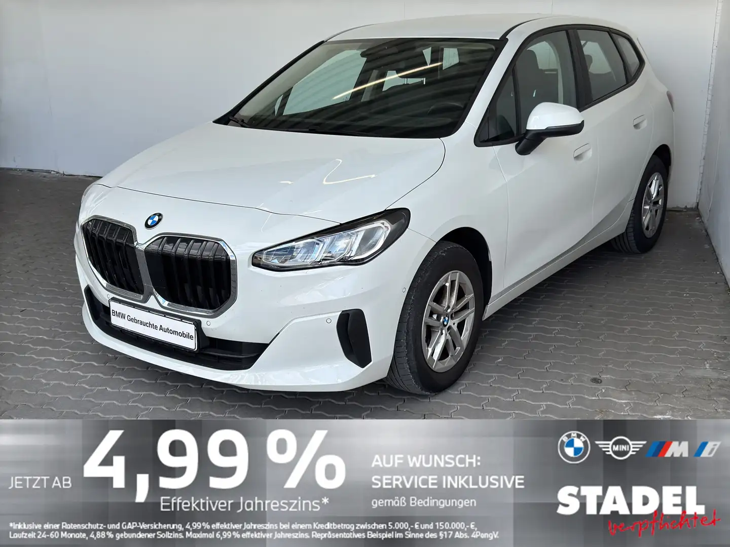BMW 218 i Active Tourer Navi.LED.RüKam.AHK.DAB.AppleC Weiß - 2
