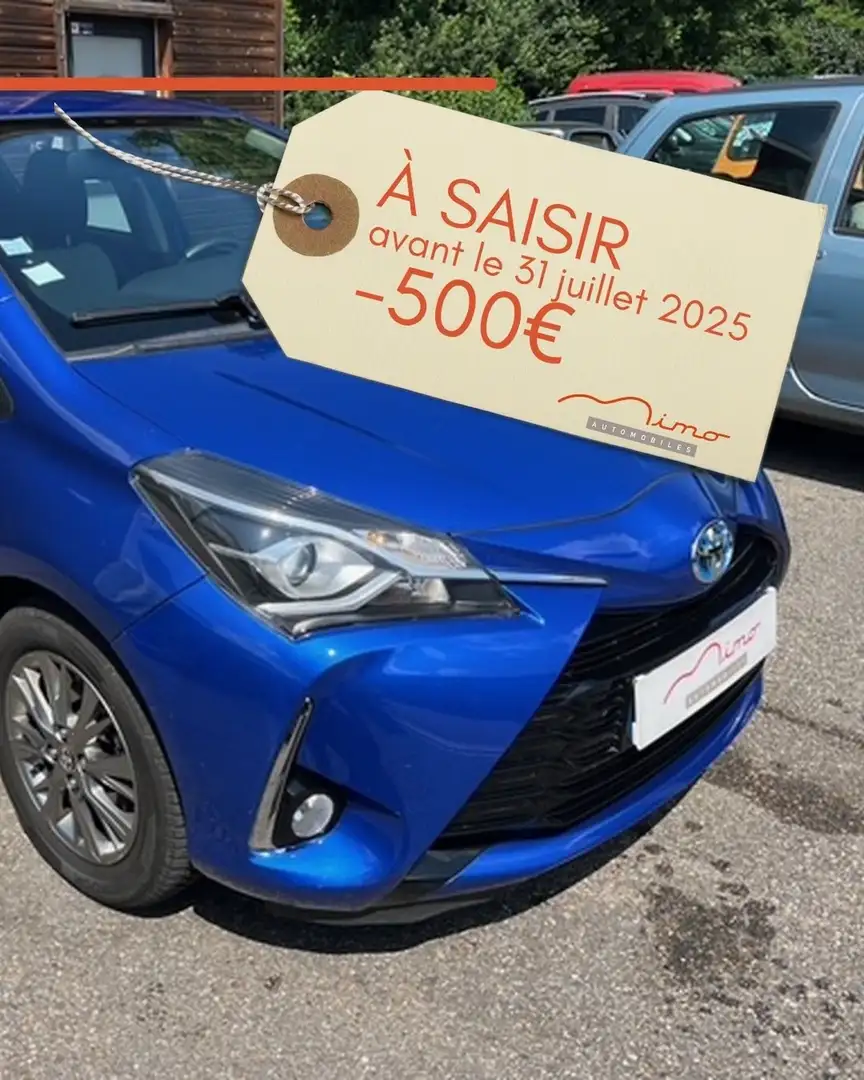 Toyota Yaris 1.0 Vvti Ultimate  1° main GARANTIE 12 MOIS Bleu - 1