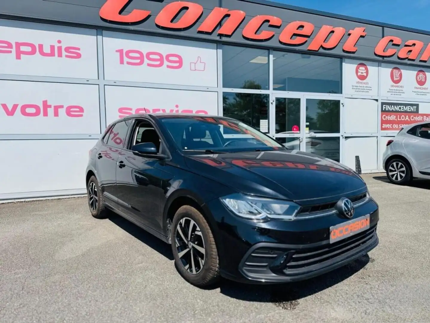 Volkswagen Polo LIFE 1.0TSI 95cv DSG7 + Camera de Recul + Digital  Noir - 1