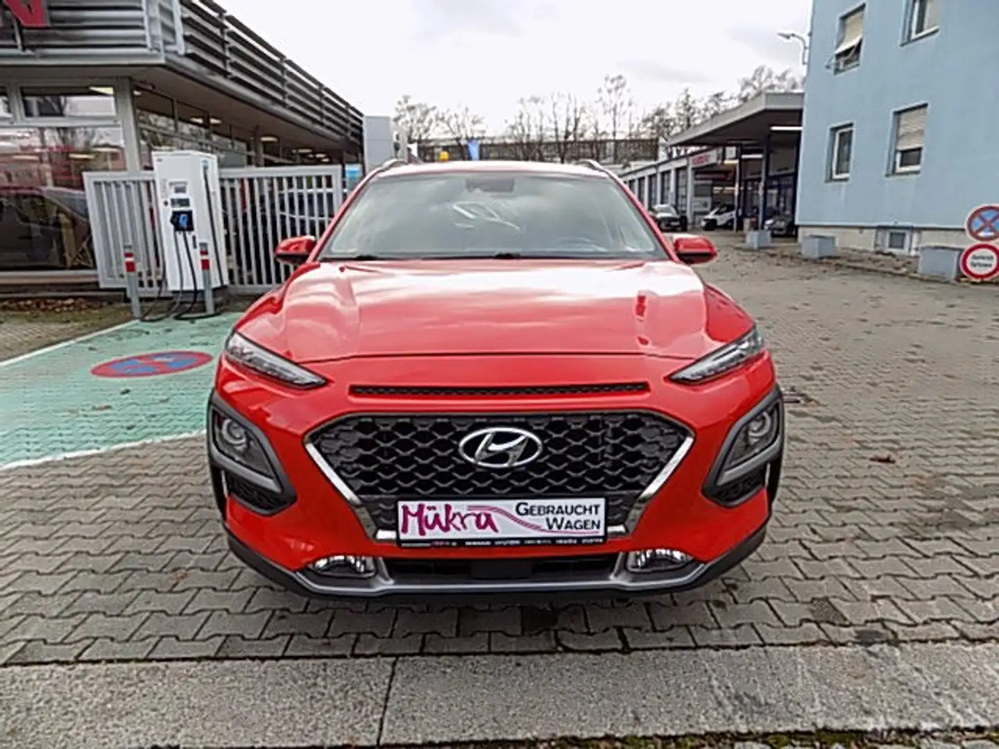 Hyundai KONA T-GDi 1.0 Premium 2WD Glasdach HUD Klima Leder Orange - 2