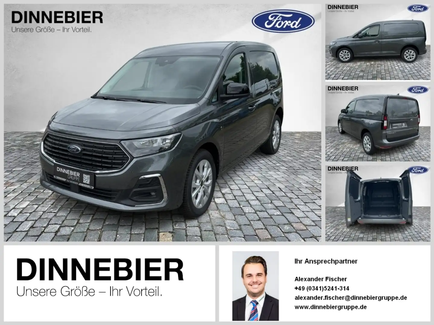 Ford Transit Connect (L1) Kasten LKW Limited 75 kW Grau - 1