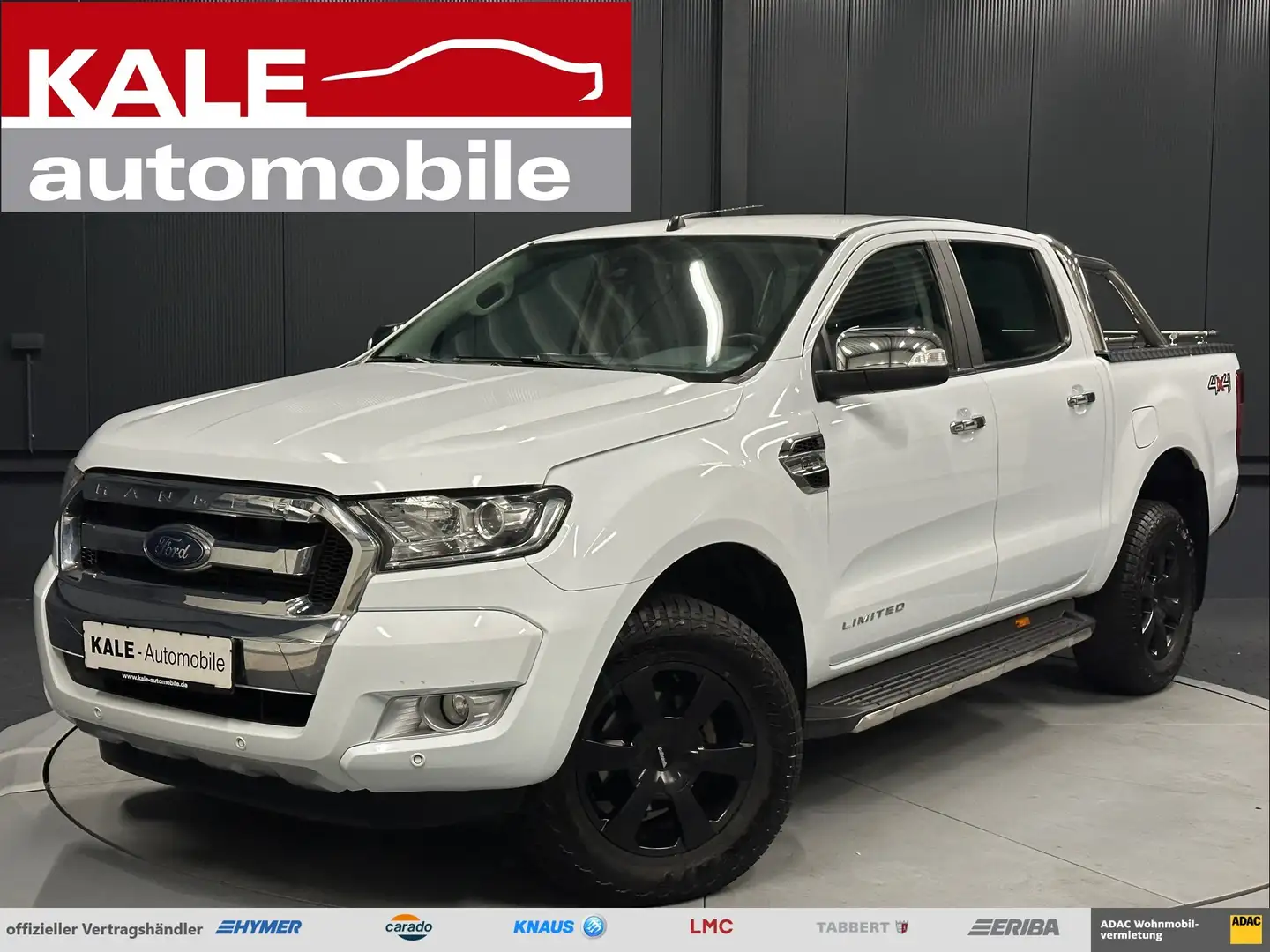 Ford Ranger Limited DoKa 4x4*Chrom-Bügel*AHK*Off-Road*Delta Weiß - 1
