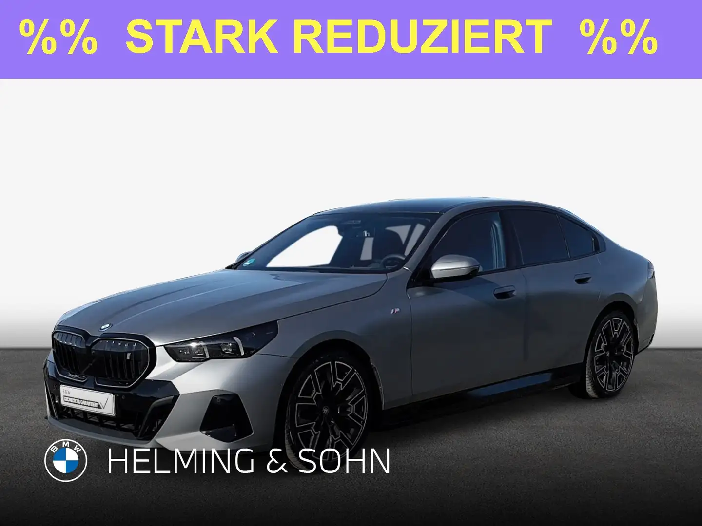 BMW i5 eDrive40 M-Sport LED HK HiFi DAB AHK Pano Komfortz Gris - 1