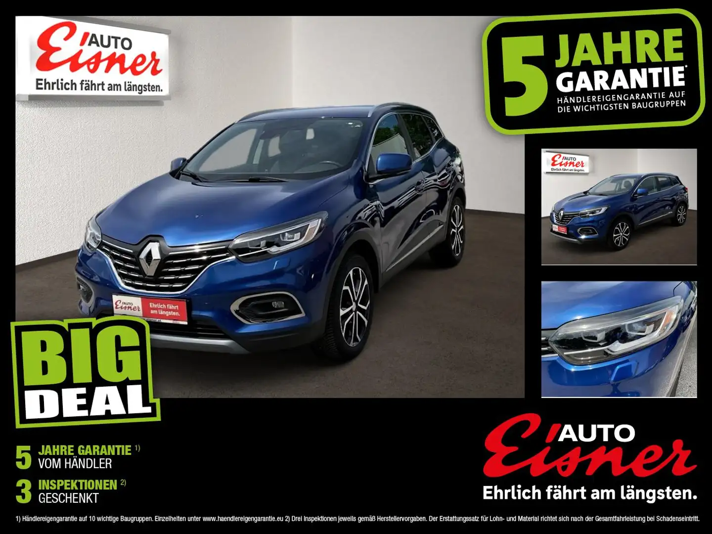 Renault Kadjar TCe 140 GPF Intens 2xKlima DynLicht Blau - 1