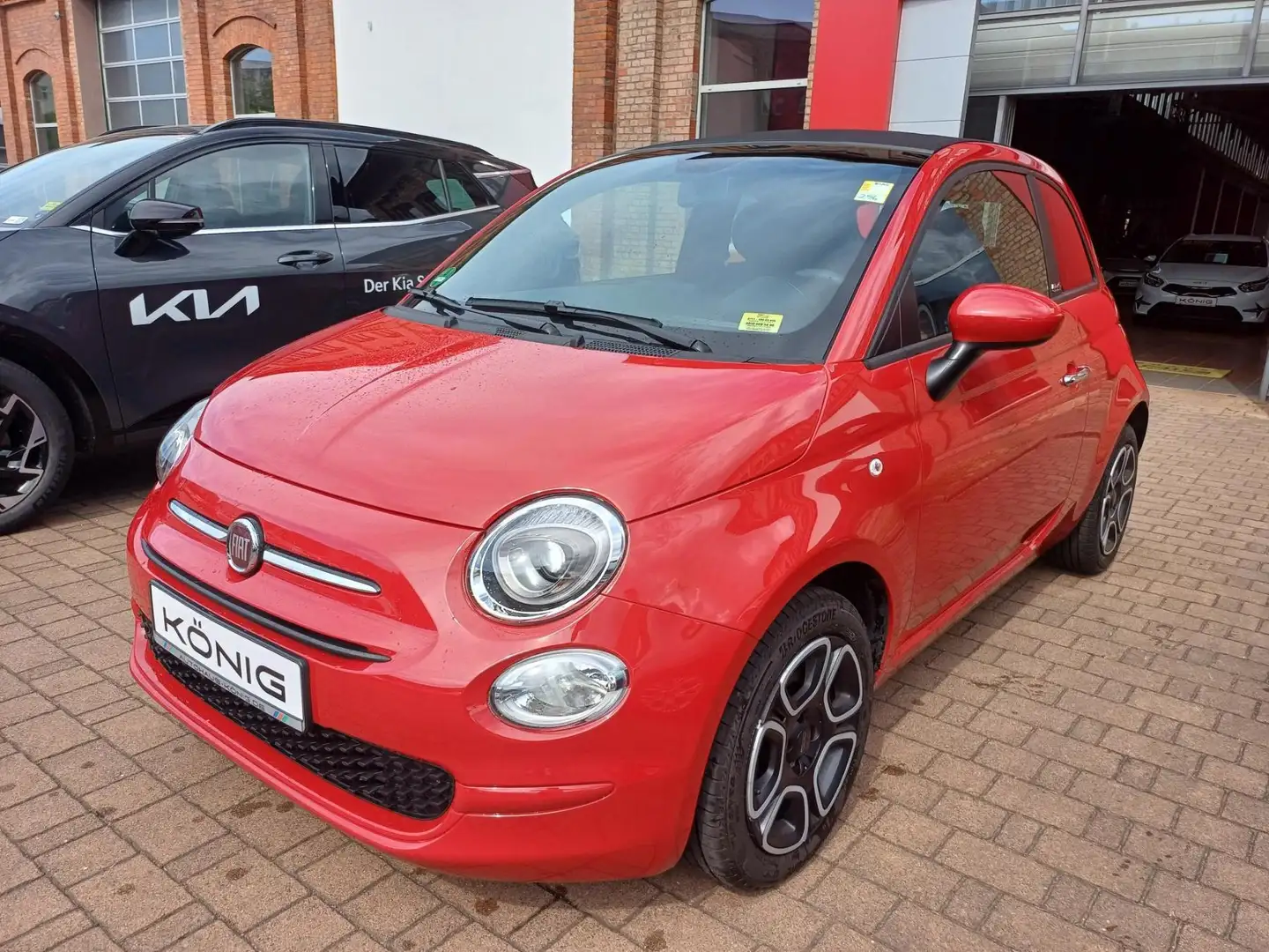 Fiat 500C 1.0 GSE Mild Hybrid Club Klimaanlage Rot - 1