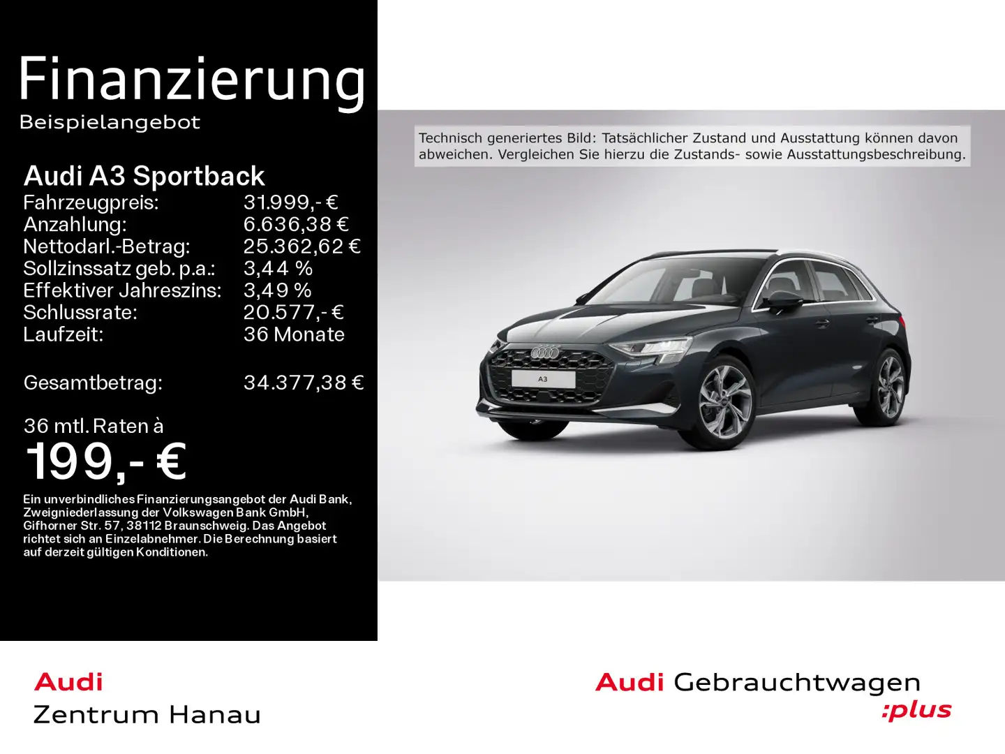Audi A3 30 TFSI advanced*NAVI-PLUS*KAMERA*S Grau - 1