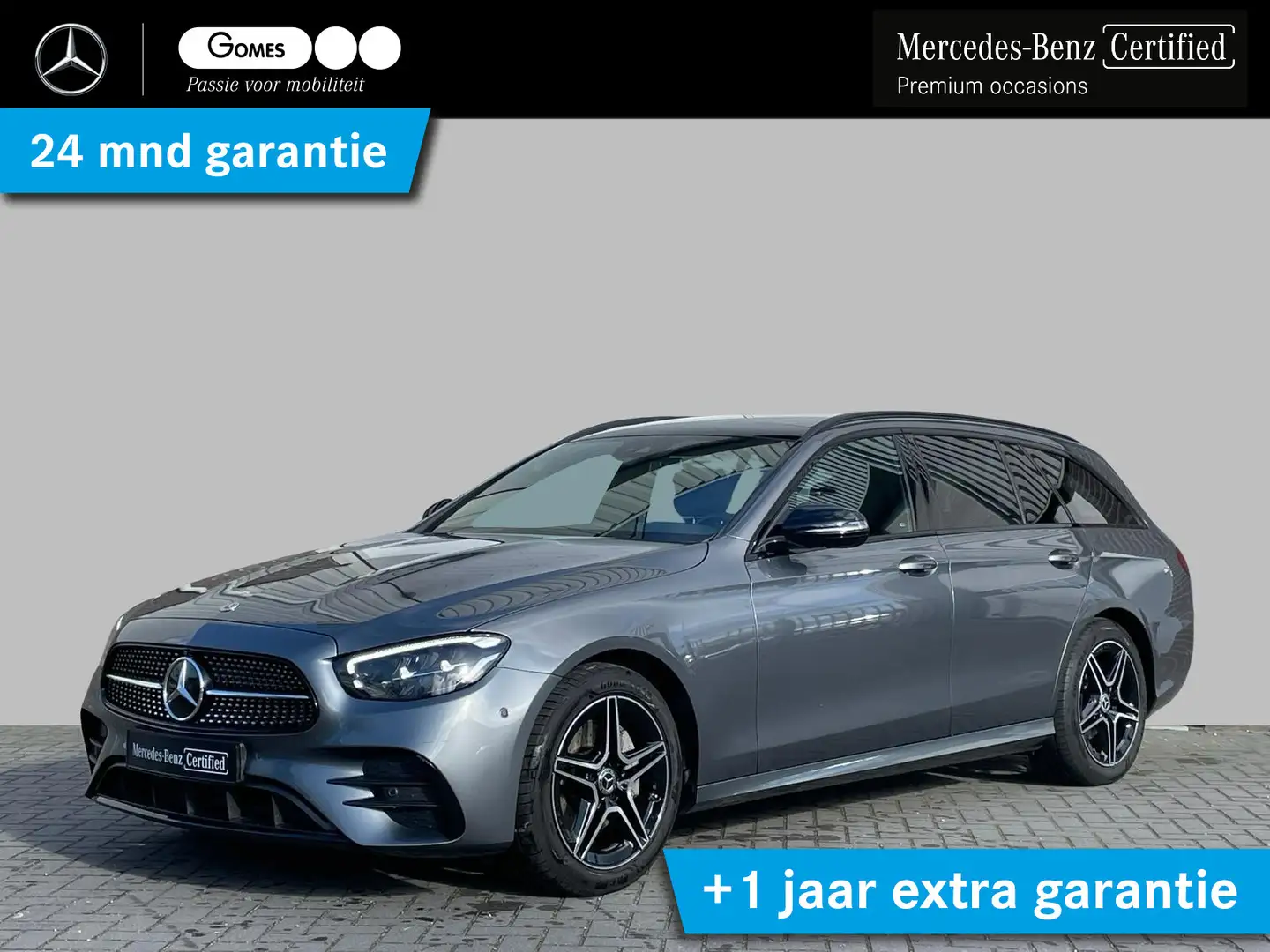 Mercedes-Benz E 200 Estate AMG Line | Nightpakket | Panoramadak | 360° Grijs - 1