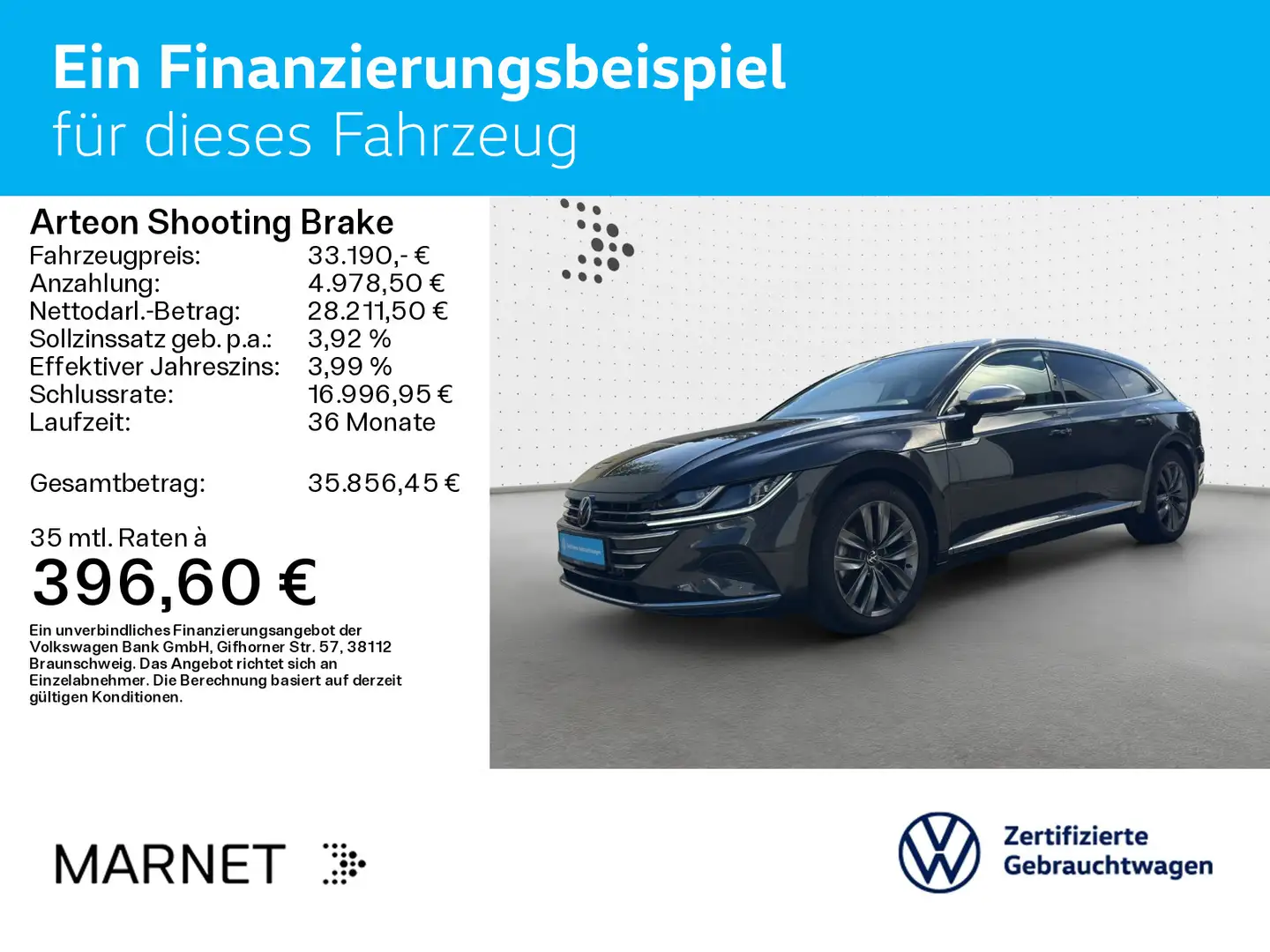 Volkswagen Arteon 2.0 TSI DSG Elegance*Navi* Grau - 2
