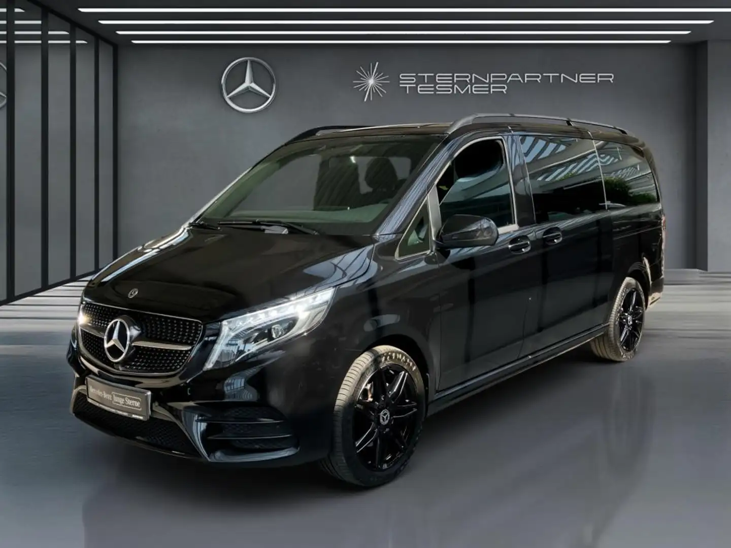 Mercedes-Benz V 250 d AMG EDITION lang +Night+StHz+KAMERA+AHK Zwart - 2