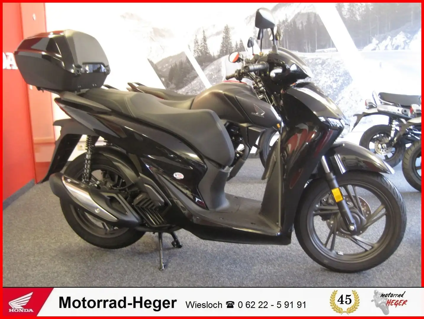 Honda SH 125i inkl. Smart-Key Topcase Negro - 1