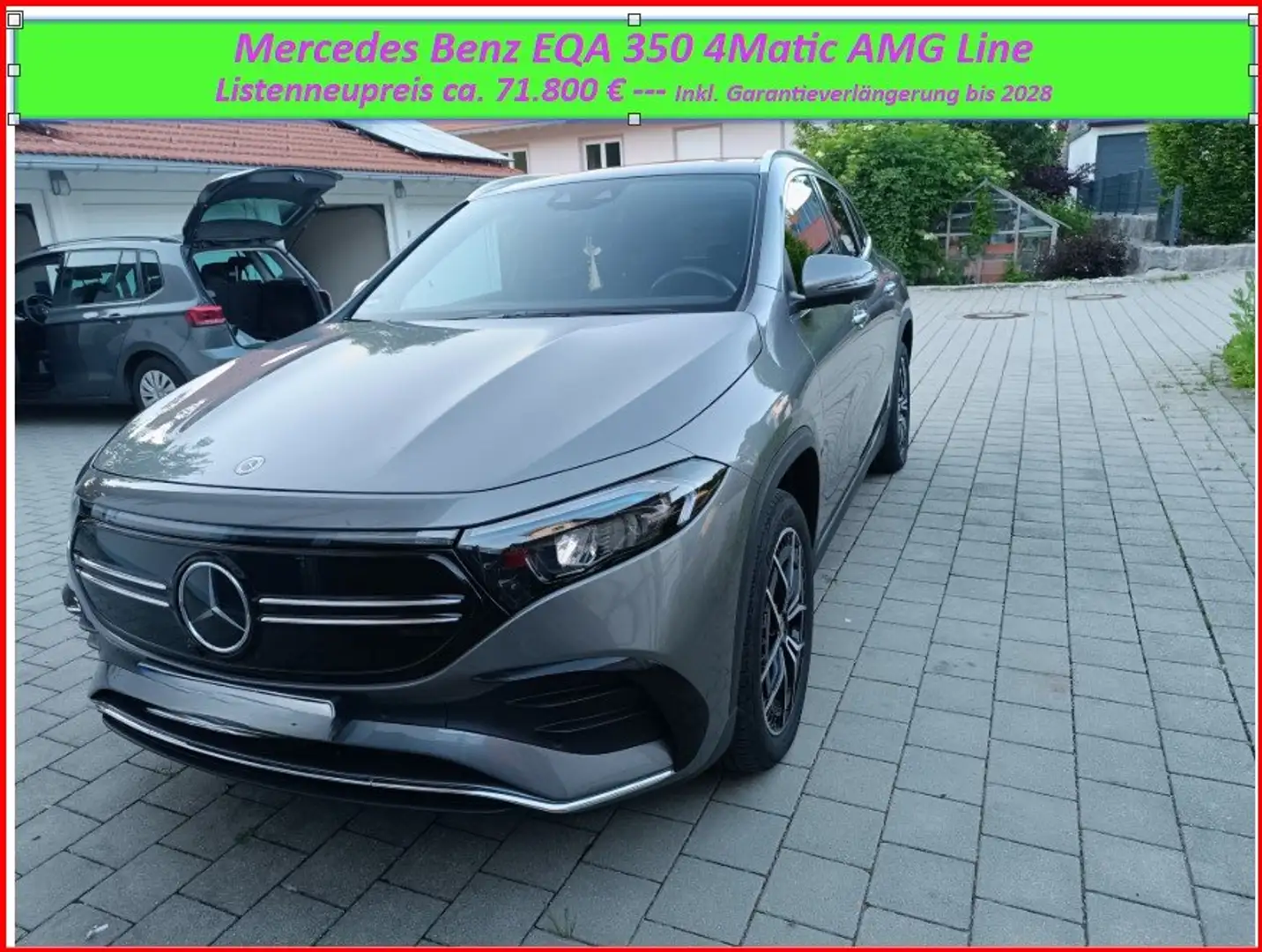 Mercedes-Benz EQA 350 4Matic AMG Line Сірий - 2
