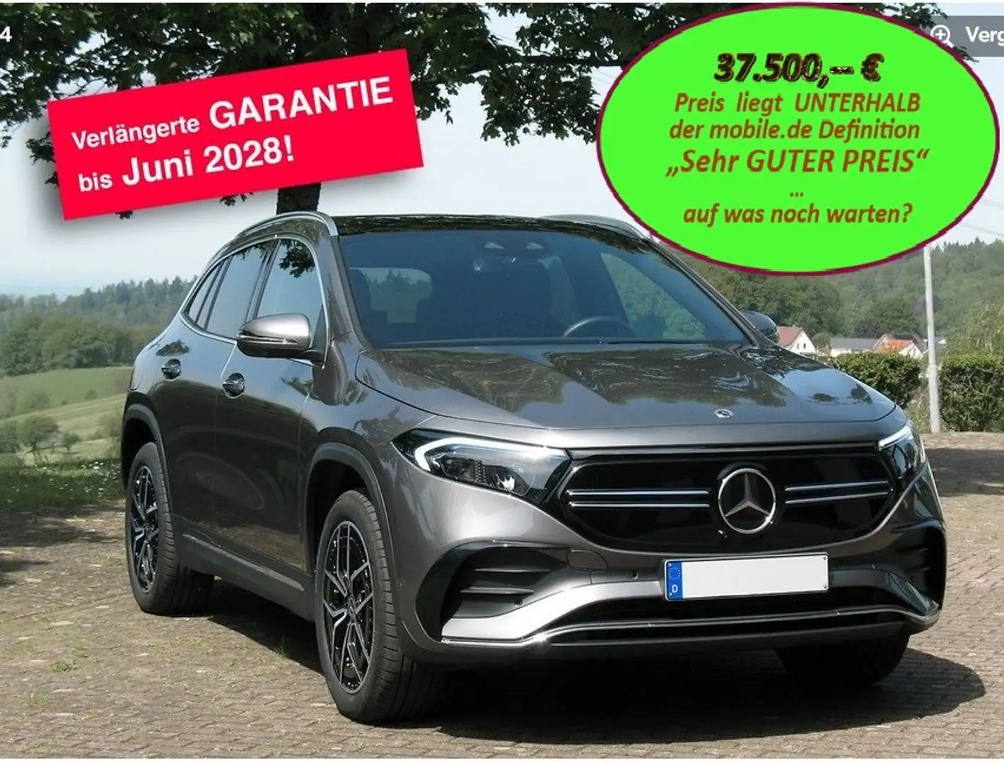 Mercedes-Benz EQA 350 4Matic AMG Line Сірий - 1