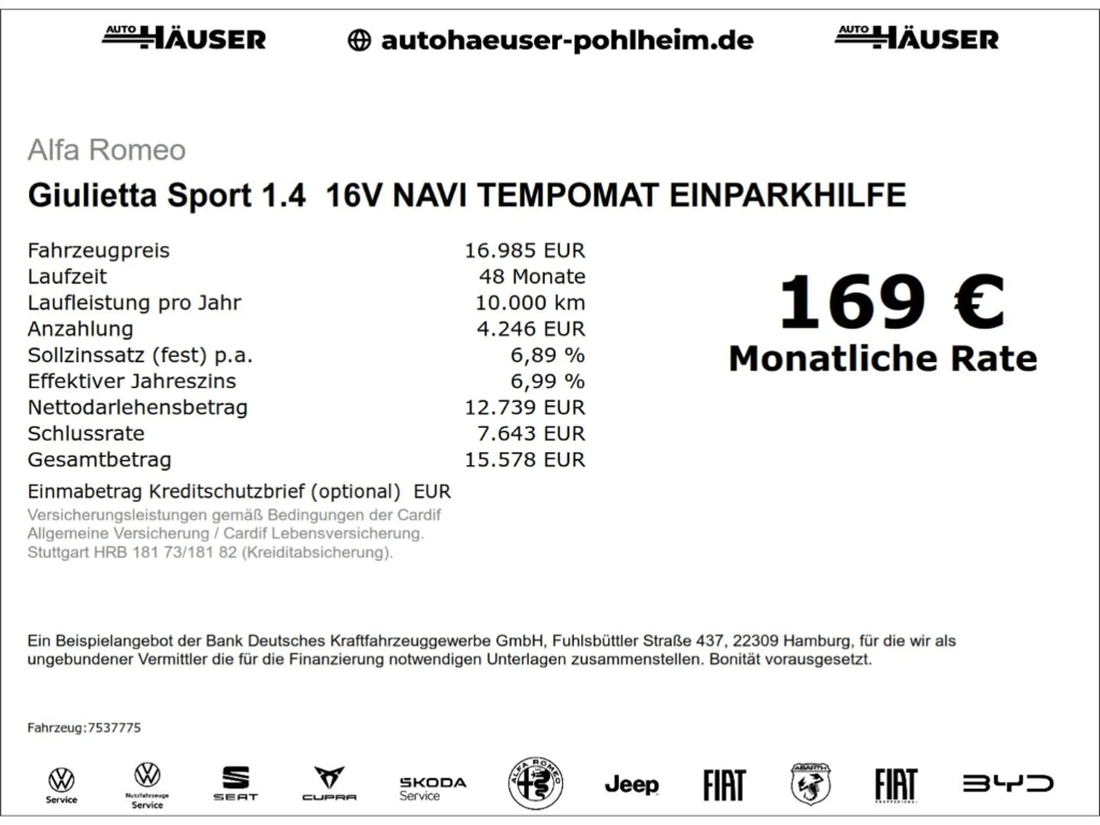 Alfa Romeo Giulietta Sport NAVI TEMPOMAT EINPARKHILFE — photo 2