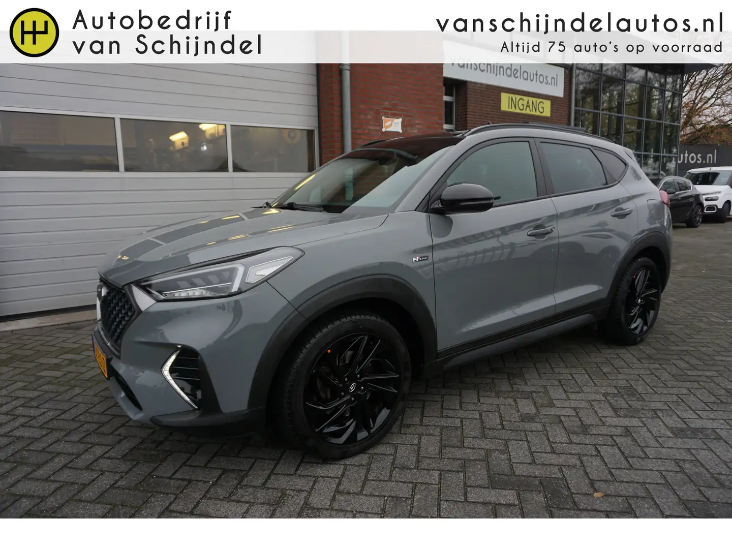 Hyundai TUCSON 1.6 T-GDI 177PK AUTOMAAT N-LINE DEALER ONDERHOUDEN Gris - 1