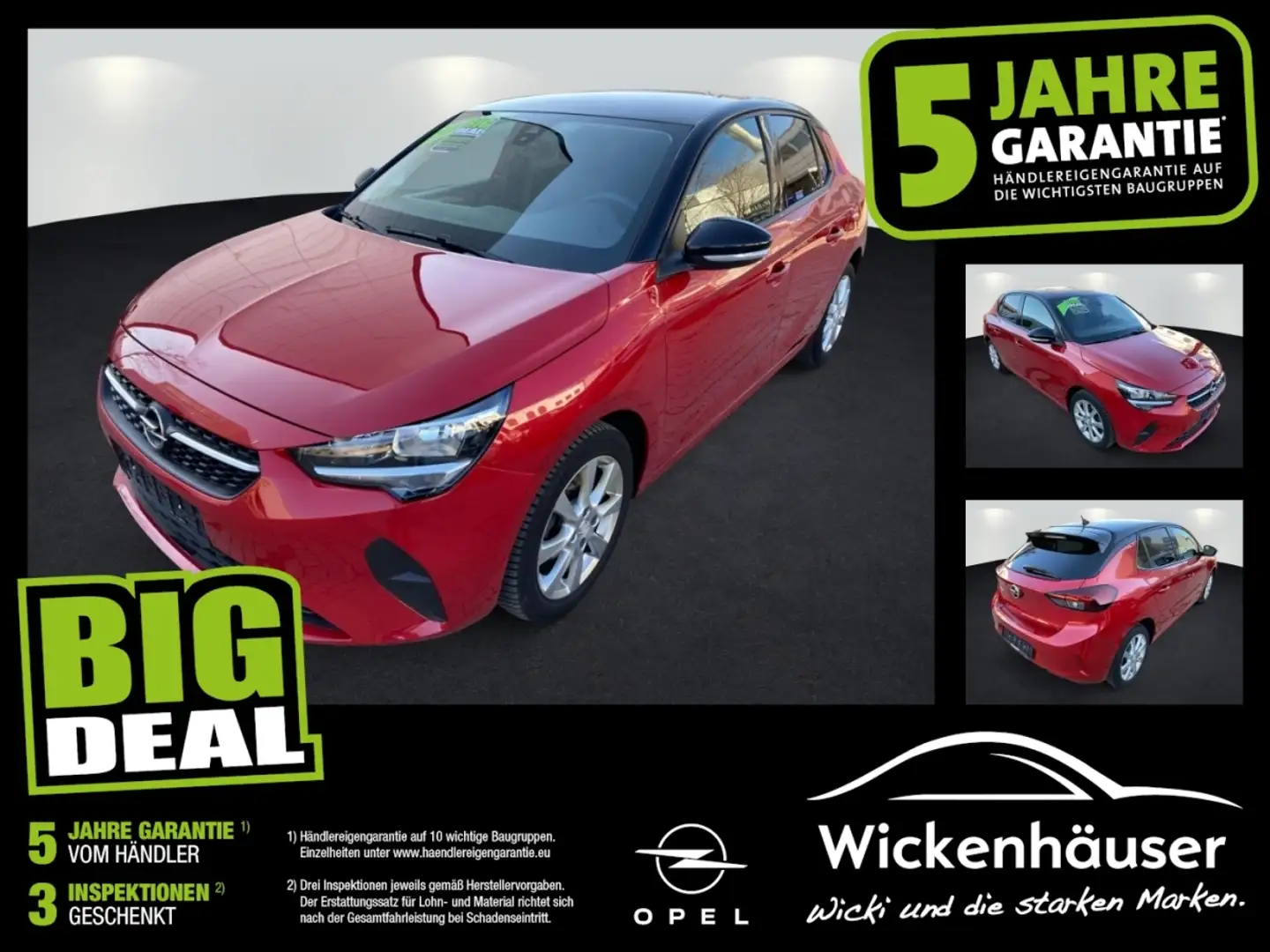 Opel Corsa F 1.2 Edition Style-Paket 16'' SpurH Rood - 1