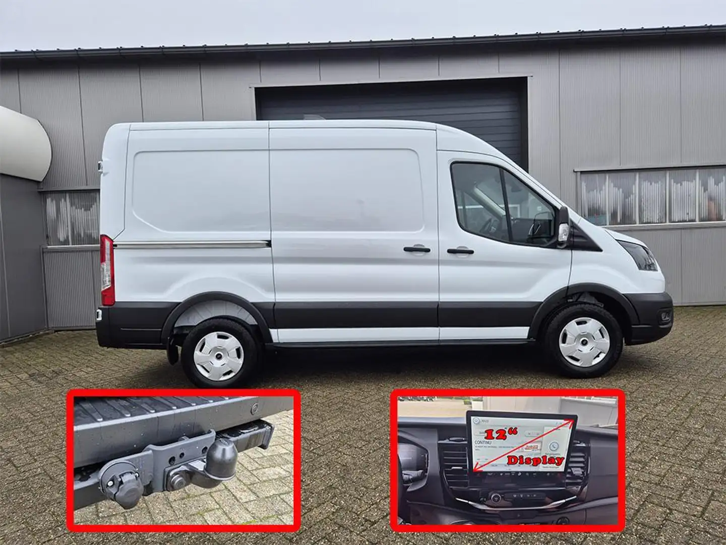 Ford Transit L2H2 2.0 EcoBlue 130PS Trend 3,5t 3-Sitzer AHK Sit Weiß - 2