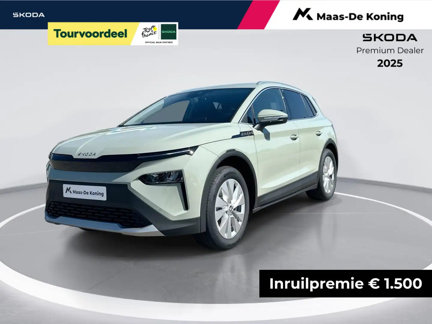 Skoda Elroq Business Edition Tour Elektromotor 210 kW / 286 PK Groen - 1