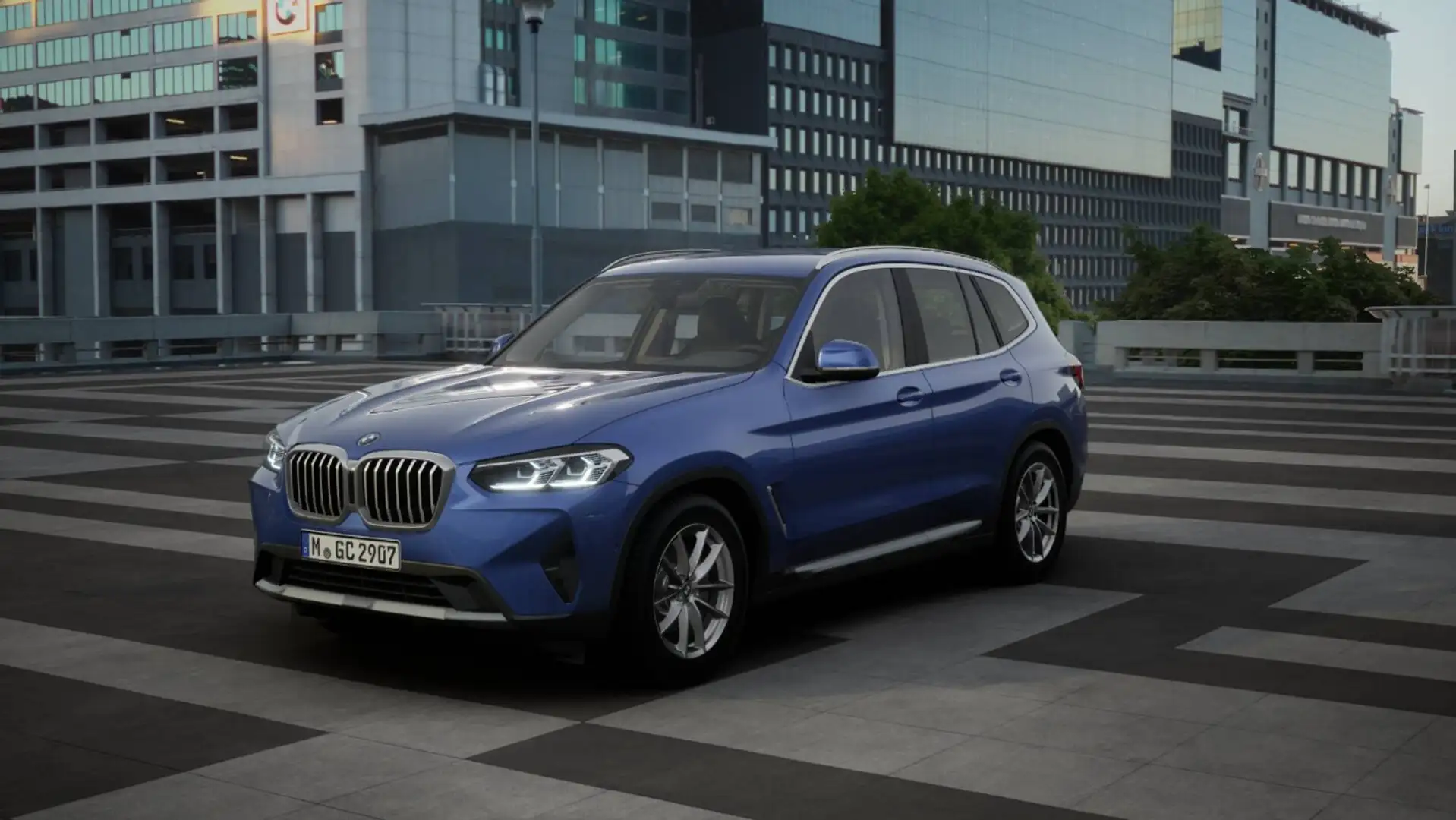 BMW X3 xDrive20i Sportsitze SpurAss AHK Navi ParkAss RFK Blau - 1