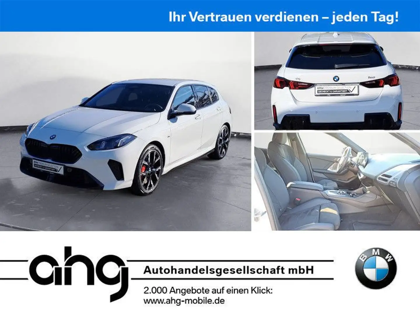 BMW 120 i Steptronic M Sportpaket Klimaaut. Head-Up Weiß - 1
