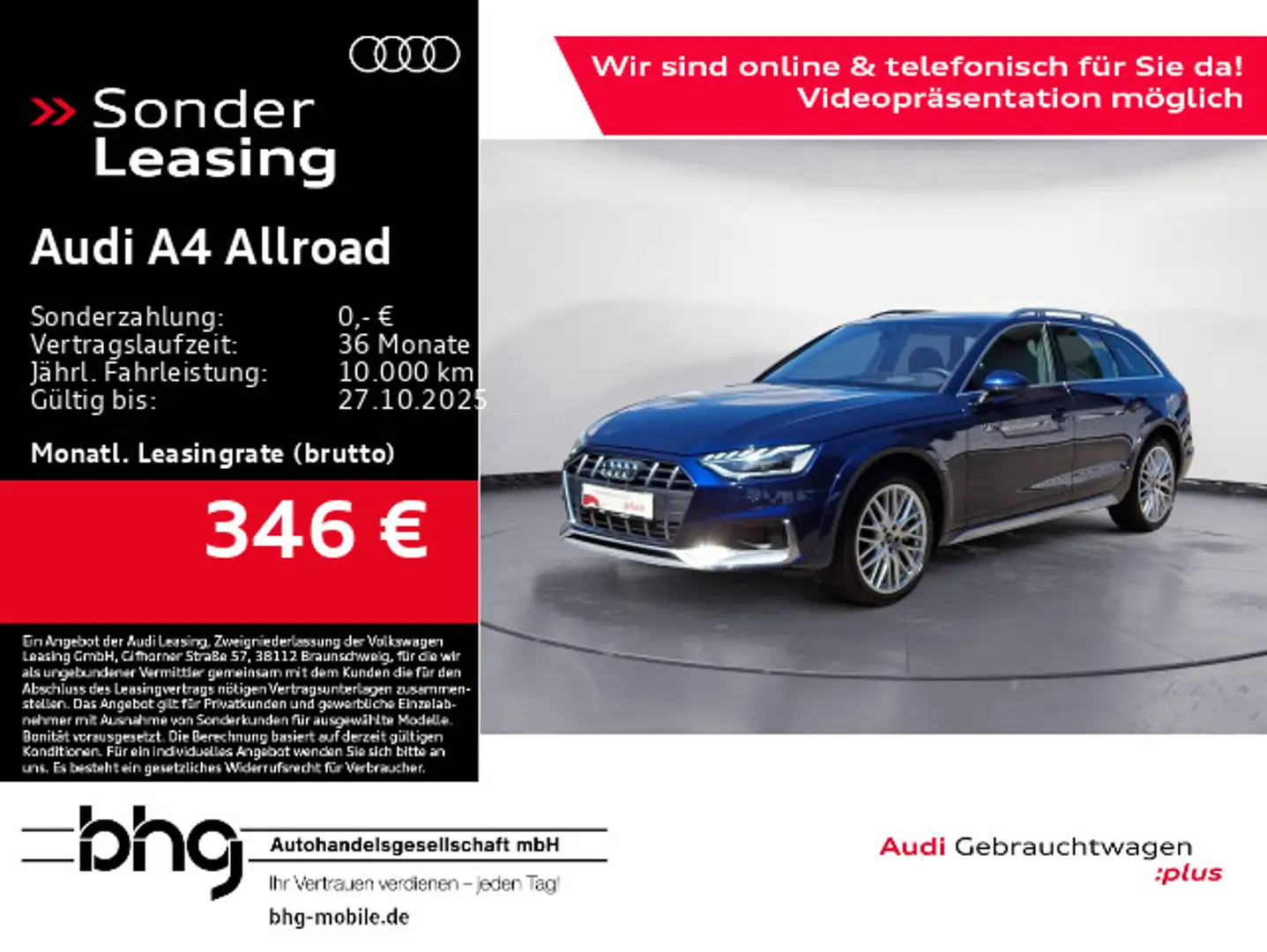 Audi A4 allroad A4 allroad quattro 45 TFSI Stronic AHK AssistTou Blau - 1