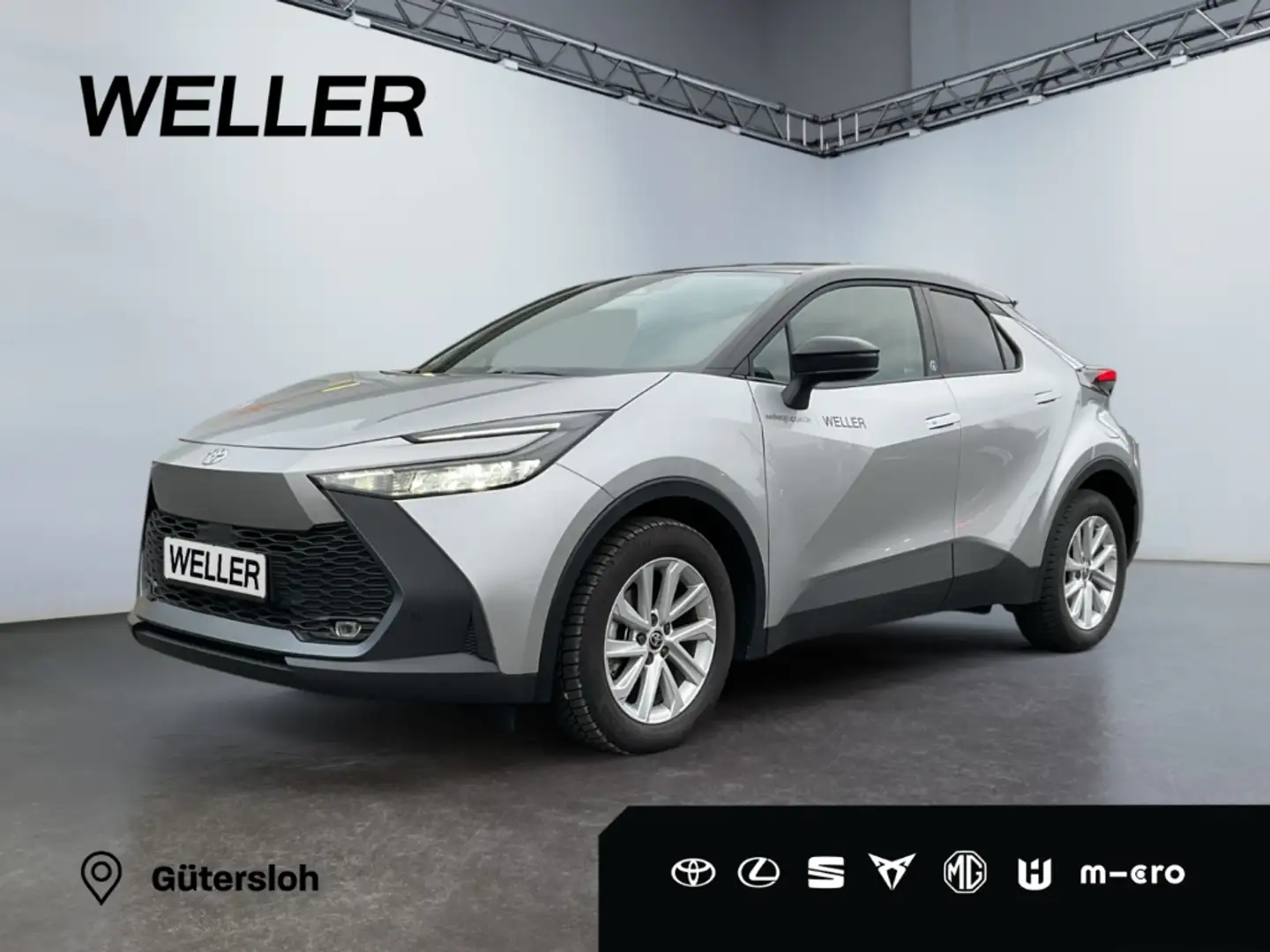 Toyota C-HR 1.8 Hybrid Team D *LED*ACC*CarPlay*CAM*TWA* Silber - 1
