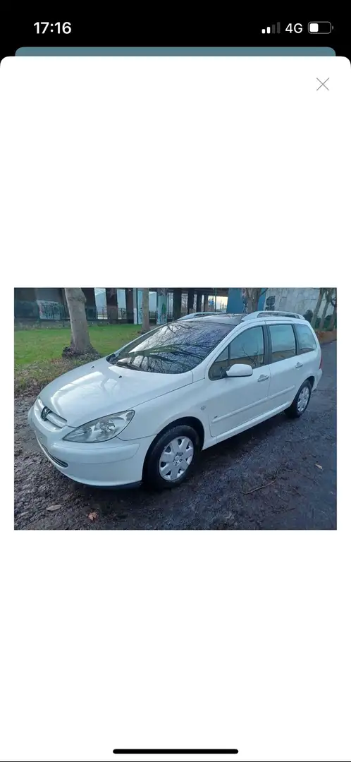 Peugeot 307 HDi SW 90 Wit - 1