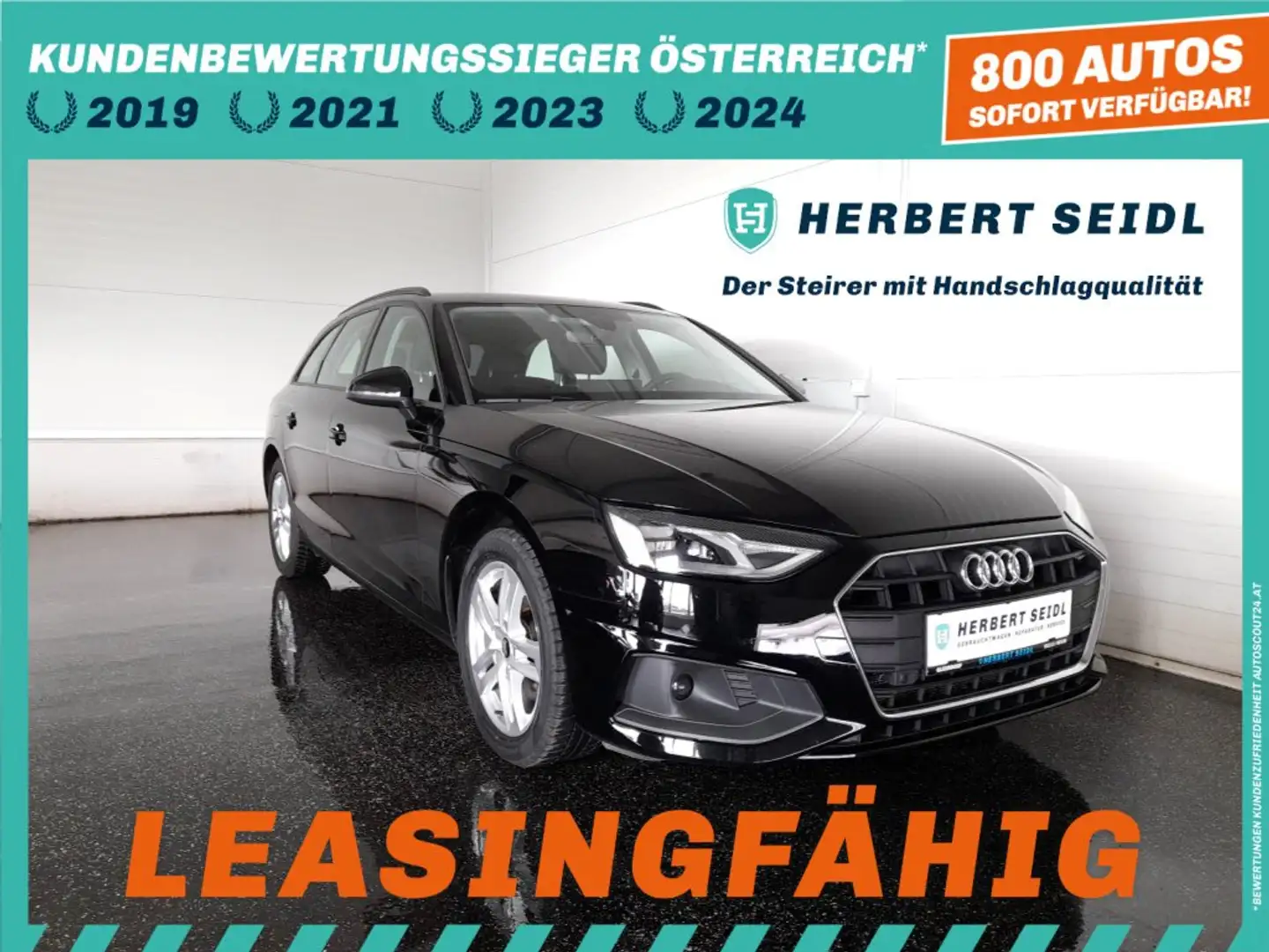 Audi A4 Avant 35 TDI S-tr. *LED & FERNLICHTASSIST / NAVI / SPORTSITZE MIT MASSAGE / TEMPOMAT / PDC VO & HI* Noir - 1