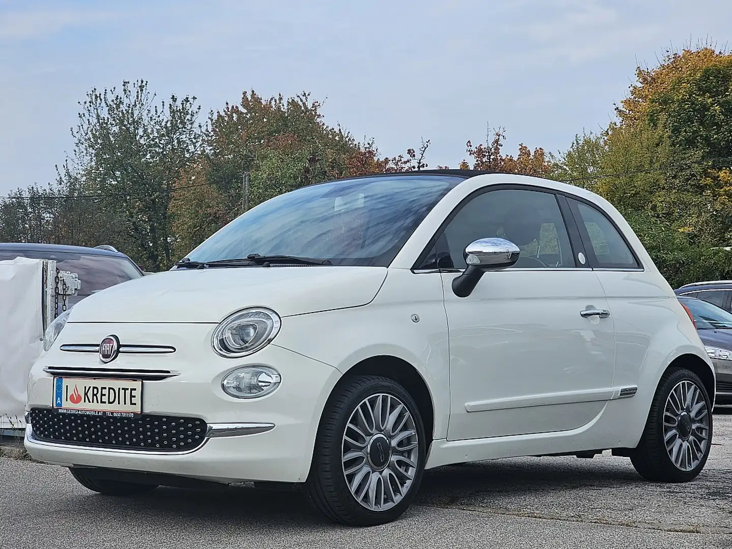 Fiat 500C ECO 1,2 69 Mirror 2.0 1-Hand Pickerl+Service-OK... Weiß - 2