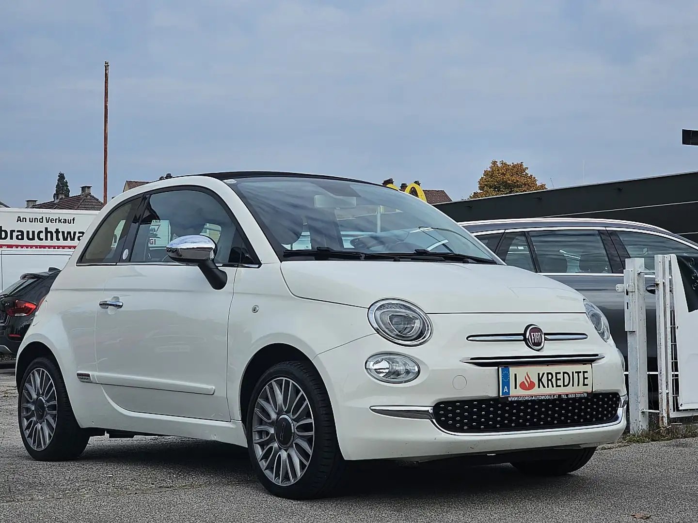 Fiat 500C ECO 1,2 69 Mirror 2.0 1-Hand Pickerl+Service-OK... Weiß - 1