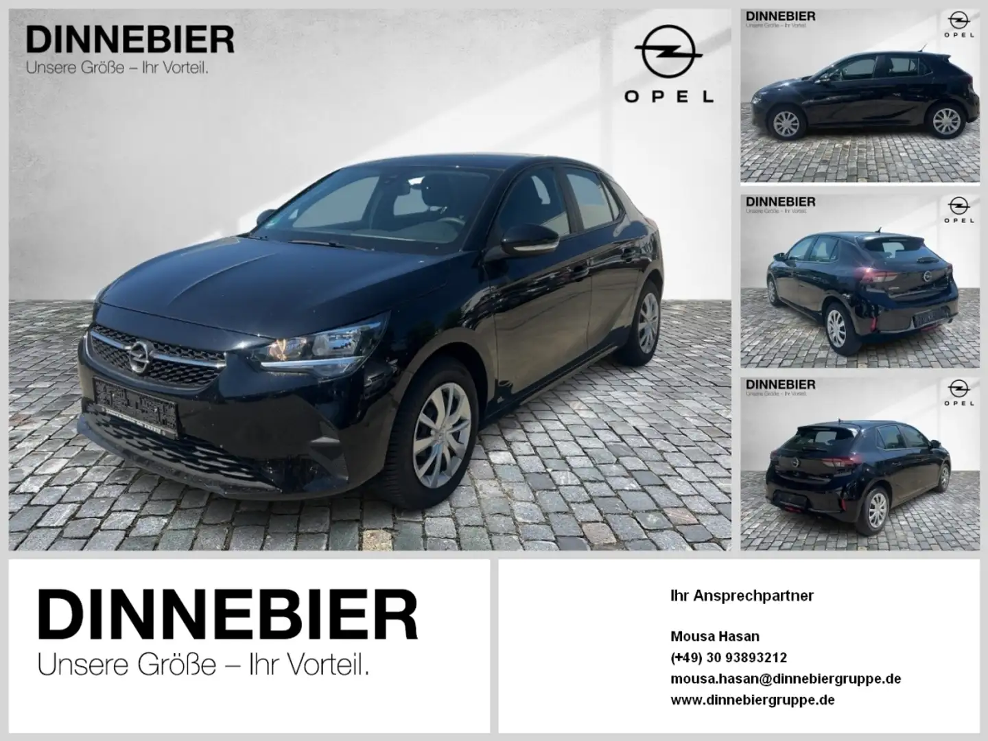 Opel Corsa 1.2 T *KLIMA+TOUCHSCREEN+TEMPOMAT* SpurH Zwart - 1