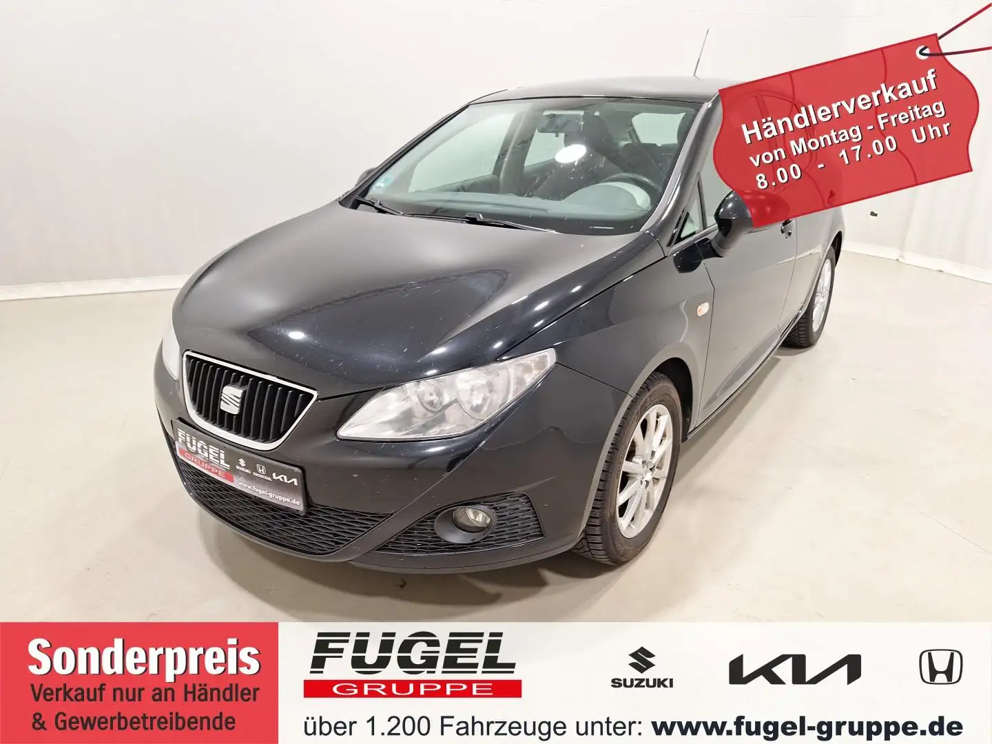SEAT Ibiza 1.4 16V Stylance Klima, TÜV 04.2027 Schwarz - 1