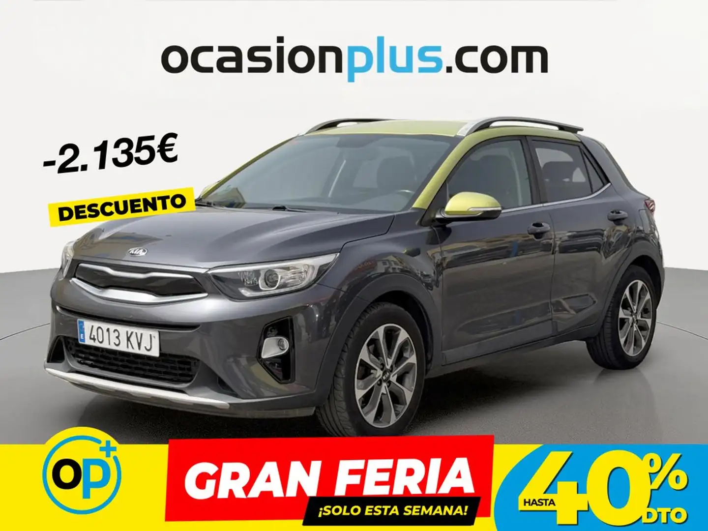 Kia Stonic 1.0 T-GDi Eco-Dynamic Drive 100 Gris - 1