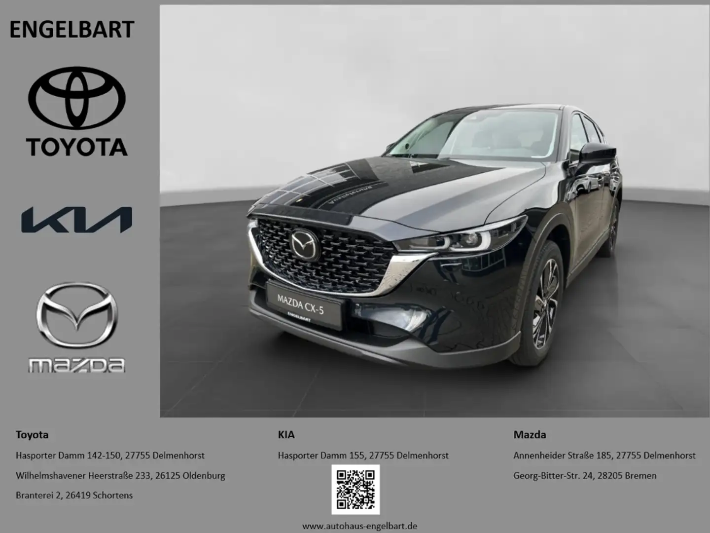 Mazda CX-5 2.5 Exclusive AWD 360°BOSE MATRIX-LED Navi HUD Dig Schwarz - 1