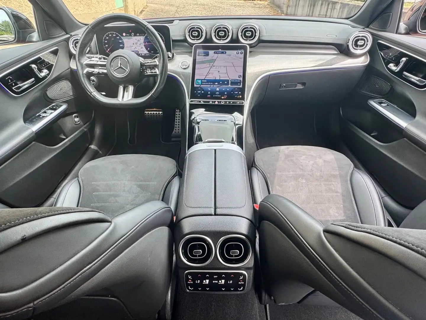 Mercedes-Benz C 220 T d AMG PANO HUD 360° DISTR. KEYL. MEMO. Rood - 2