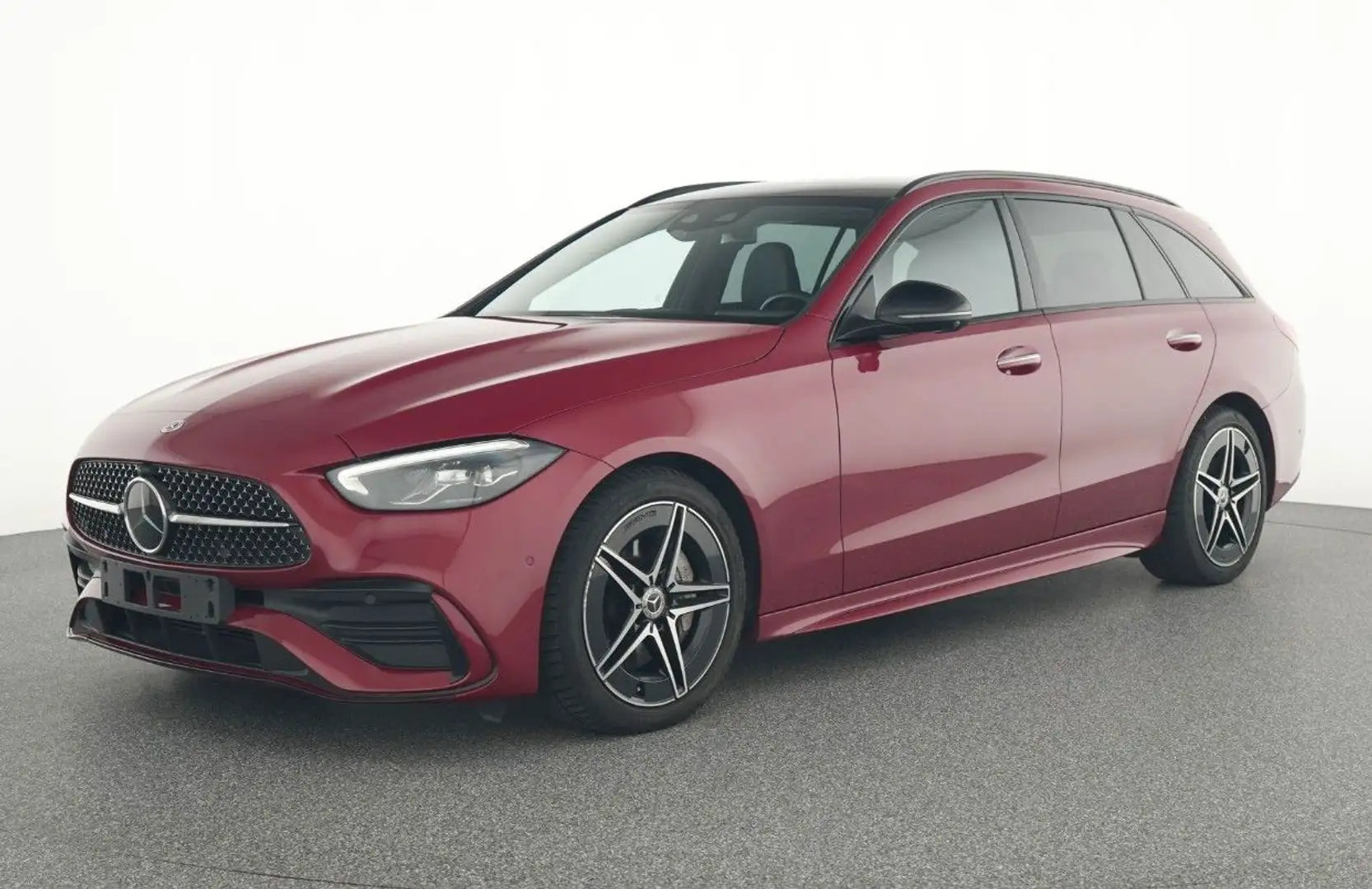 Mercedes-Benz C 220 T d AMG PANO HUD 360° DISTR. KEYL. MEMO. Red - 1