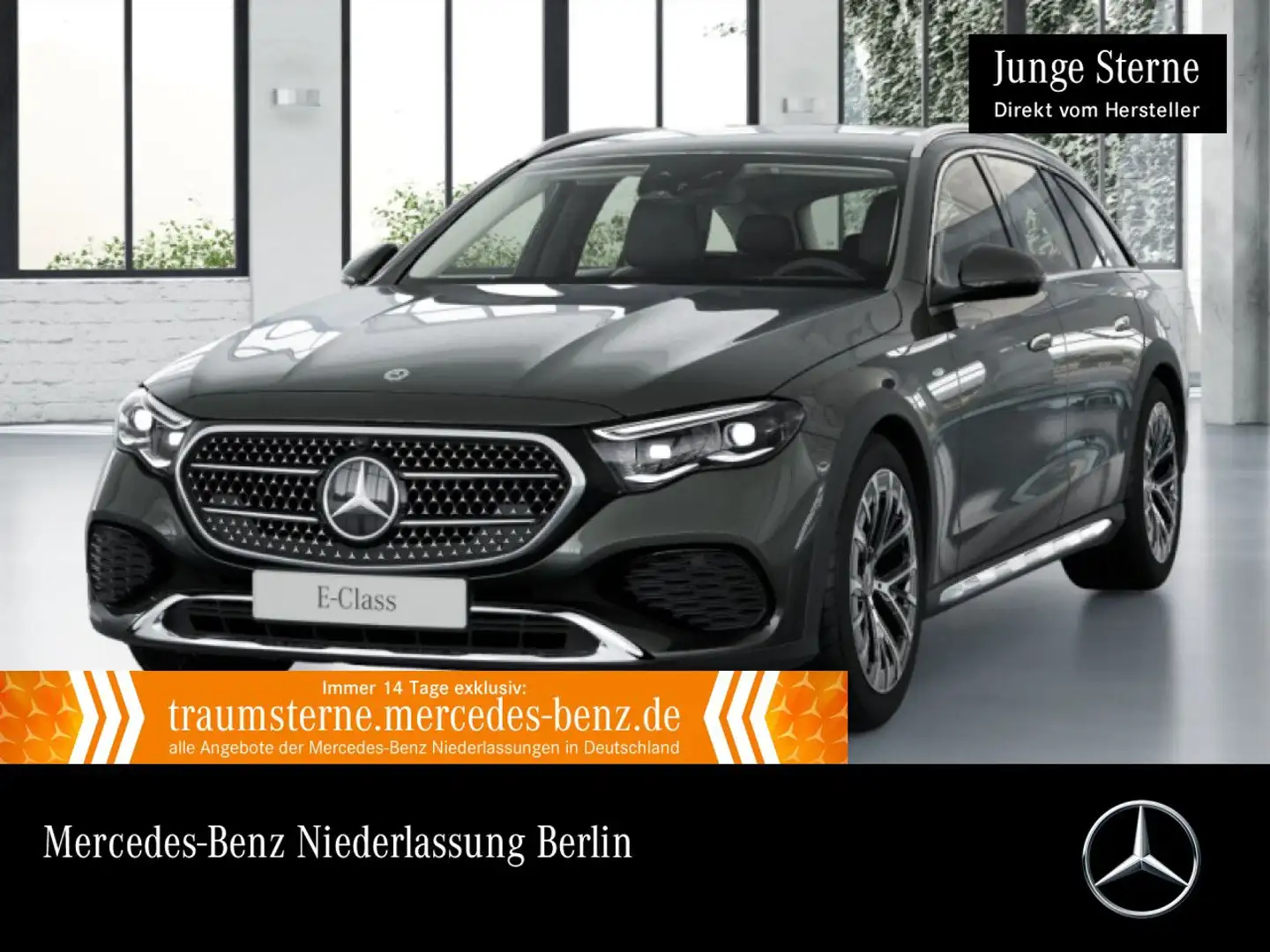 Mercedes-Benz E 300 de T 4M Hybrid Avantgarde Fahrass 360° AHK Grau - 1